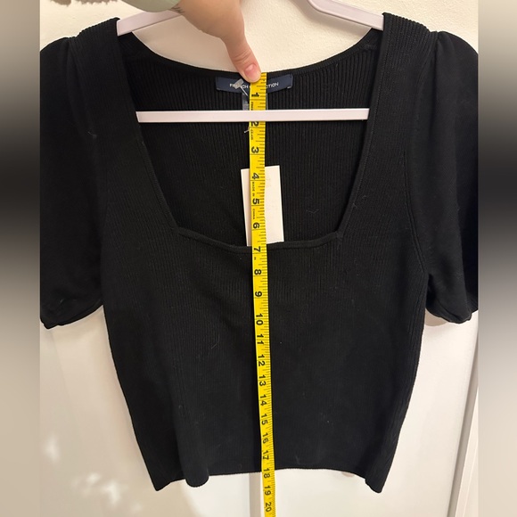 French Connection- Jaida Square Neck Puffed Sleeved - Picture 5 of 5